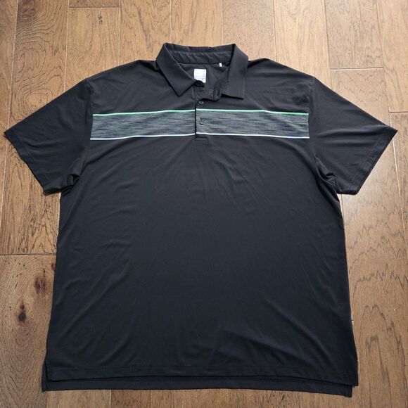 Callaway Polo Shirt Mens 3X Black Opti-Dri Performance Golf Stretch Big - Picture 2 of 7